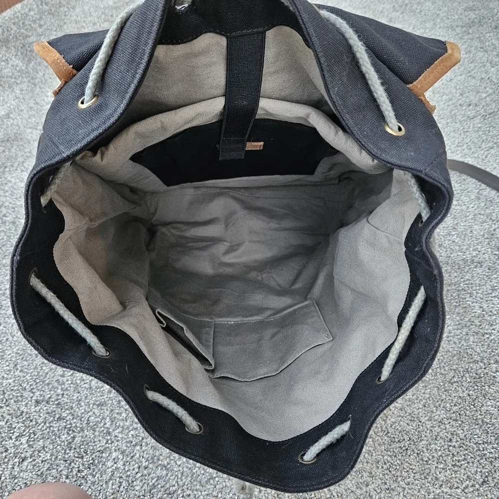 Baseballism Glove Leather Players Backpack Bag Black Brown Leather Sports Bag